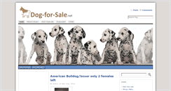 Desktop Screenshot of dog-for-sale.net