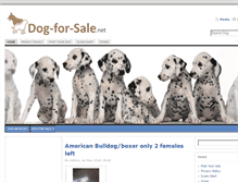 Tablet Screenshot of dog-for-sale.net